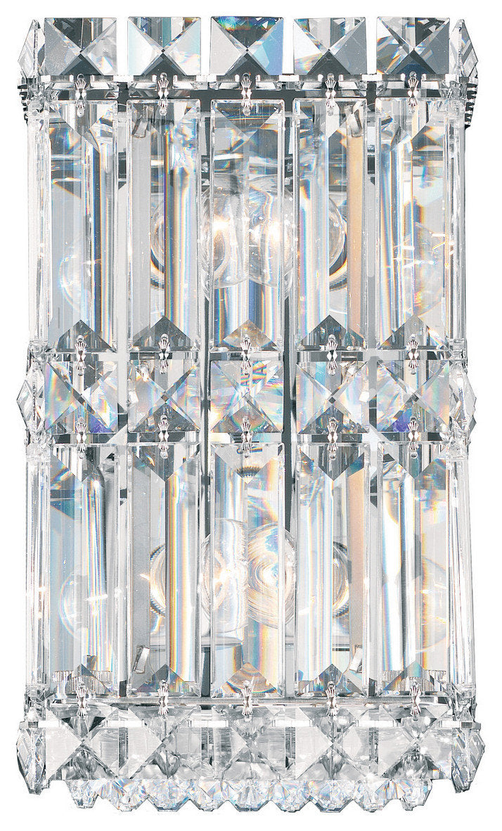 Quantum 2-Light Wall Sconce in Stainless SteelBy Schonbek