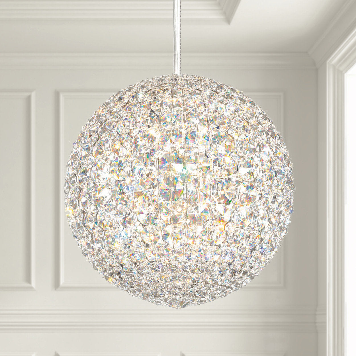 Schonbek Dv1515S 16 Light Crystal Pendant, Polished Stainless SteelBy Schonbek