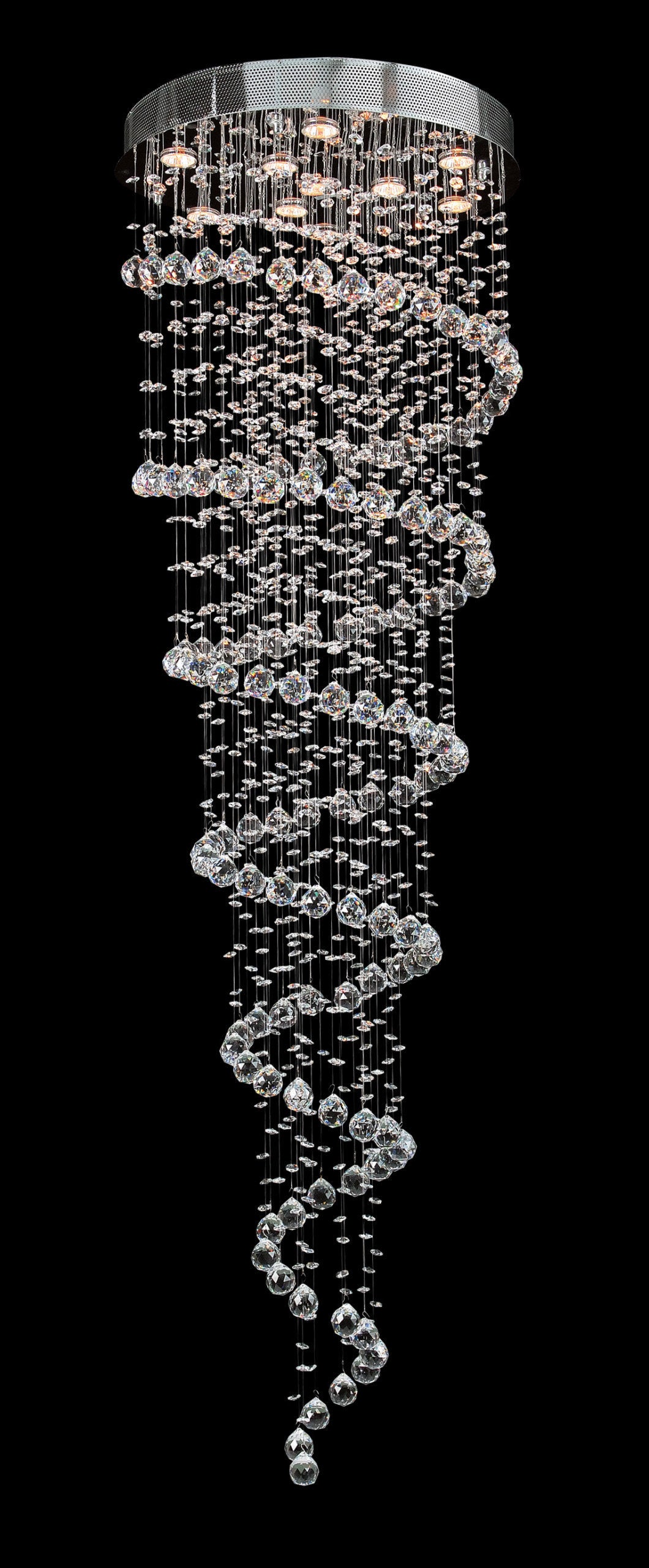 Artistry Lighting Galaxy Spiral Crystal Chandelier, 24x72By Artistry Lighting