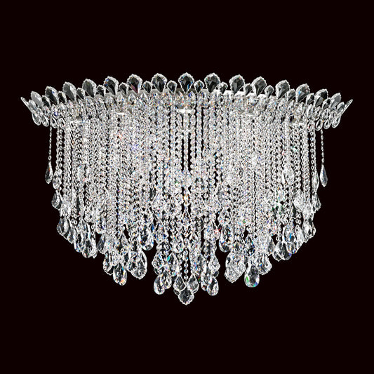 Trilliane Strands 8-Light in Stainless Steel, Clear Heritage CrystalBy Schonbek