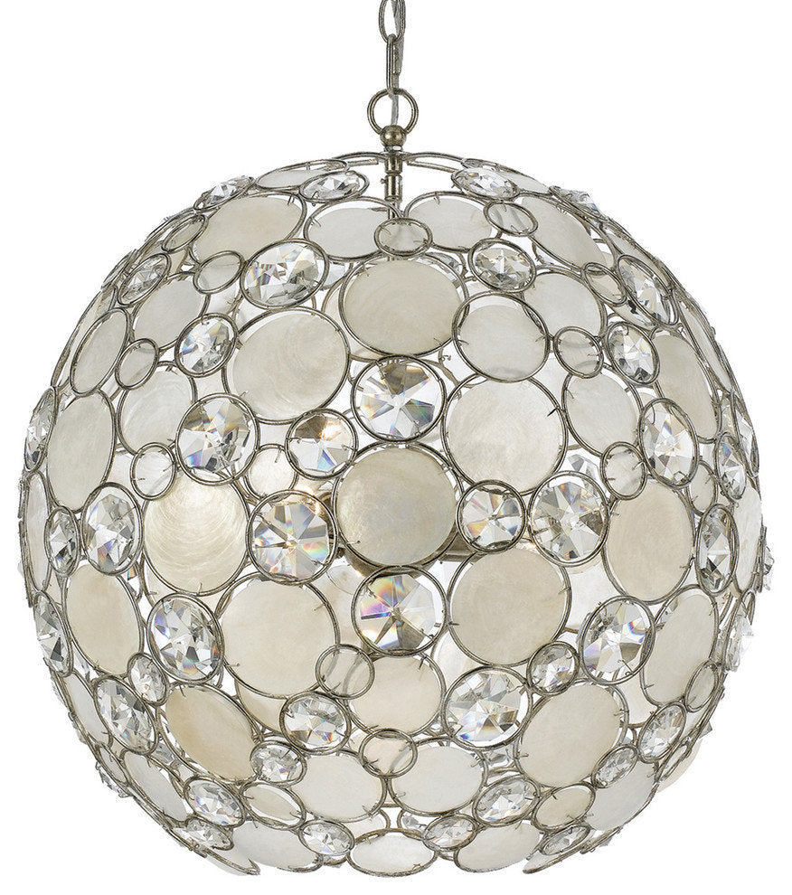 Crystorama Palla 6-Light Antique Silver Sphere ChandelierBy Crystorama Lighting