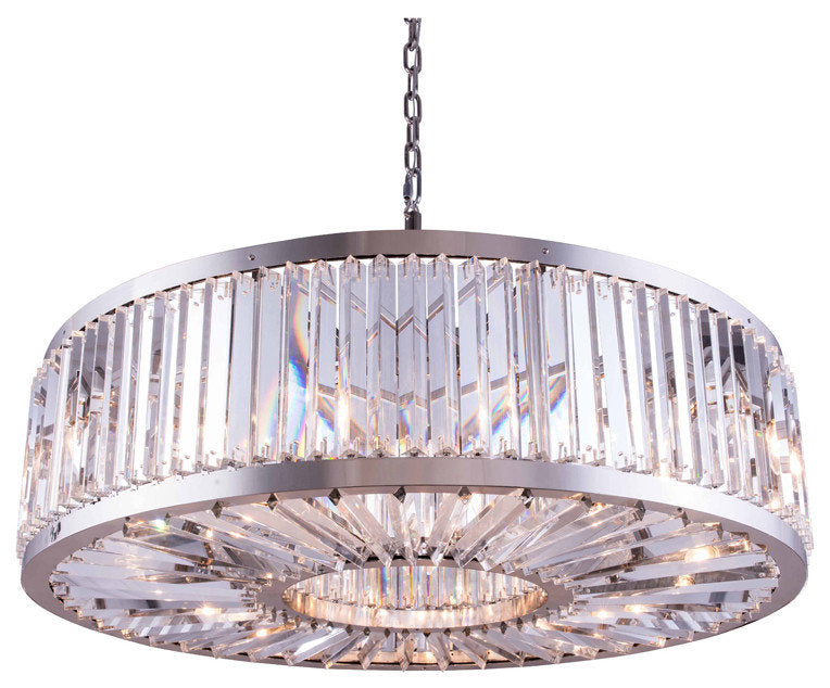 Elegant 1203 Chelsea Collection Chandelier, Polished NickelBy Elegant Furniture & Lighting