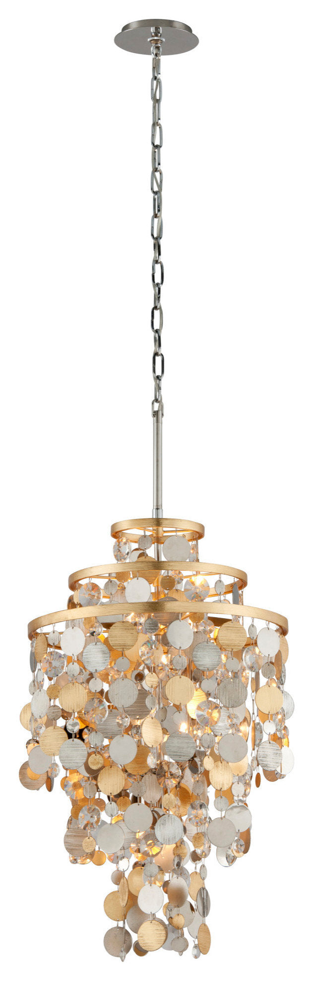 Corbett Lighting 215-45 Ambrosia 5 Light 18"W Pendant - Gold and Silver LeafBy Corbett Lighting