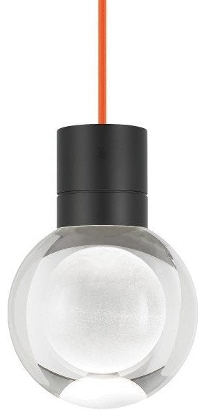 Tech Lighting TD Mina Pendant 7-Light, Clear/Orange/Black LED930By Tech Lighting
