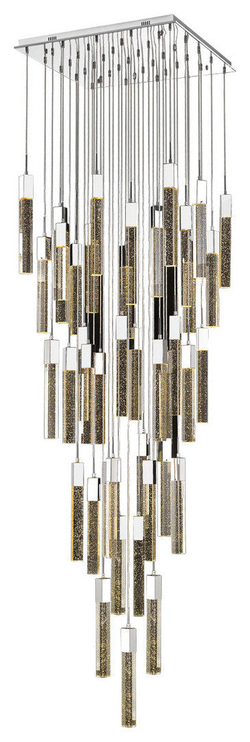 The Original Glacier Avenue 41-Light 4Flush Mount Pendant in ChromeBy Avenue Lighting