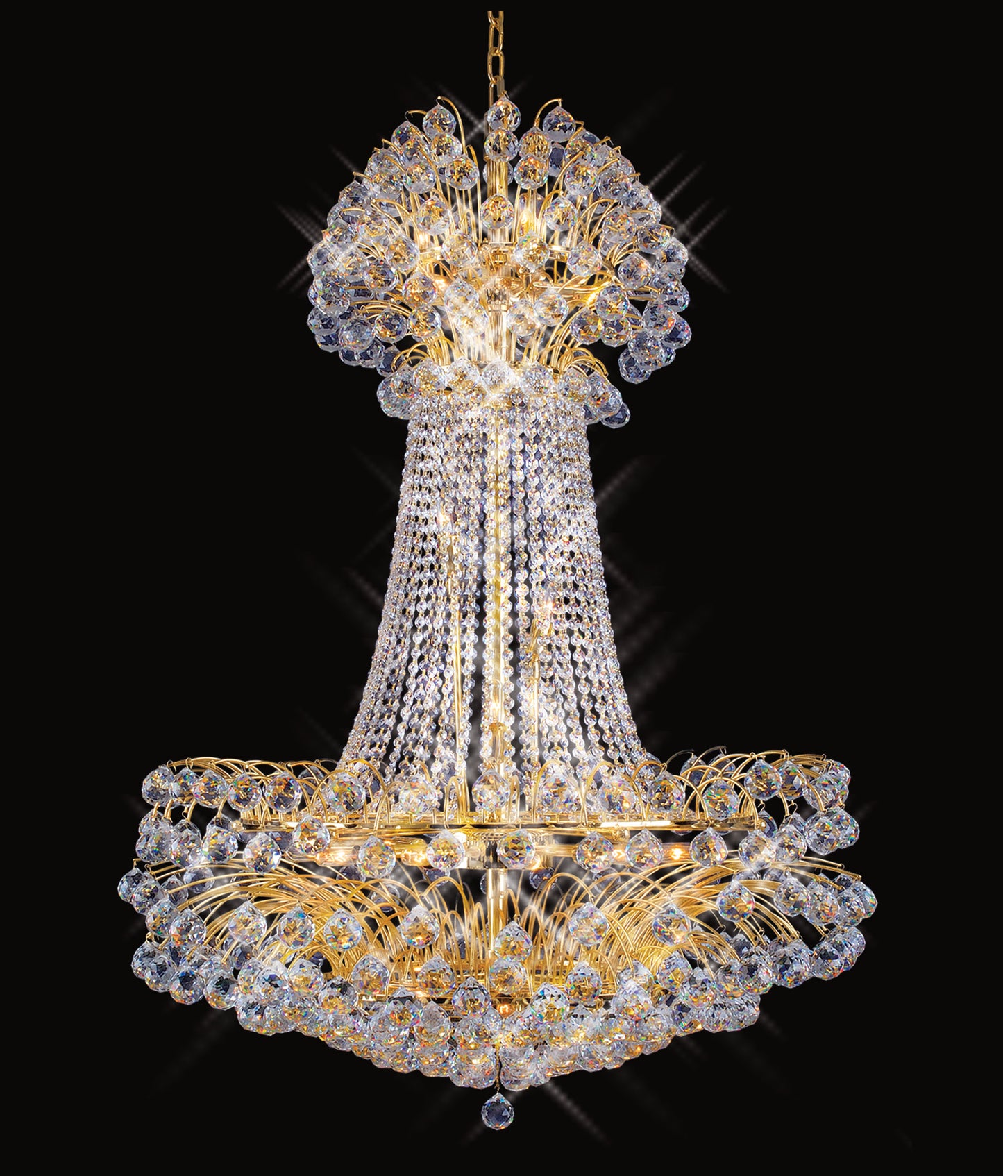 Artistry Lighting Sirius Collection Crystal Chandelier 36x48, GoldBy Artistry Lighting