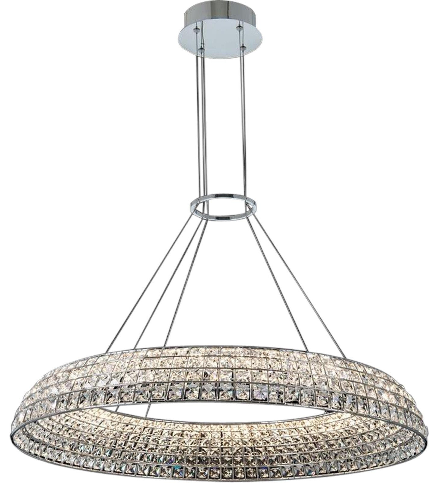 Elegant Nuvole 36" Crystal LED PendantBy KALCO LIGHTING
