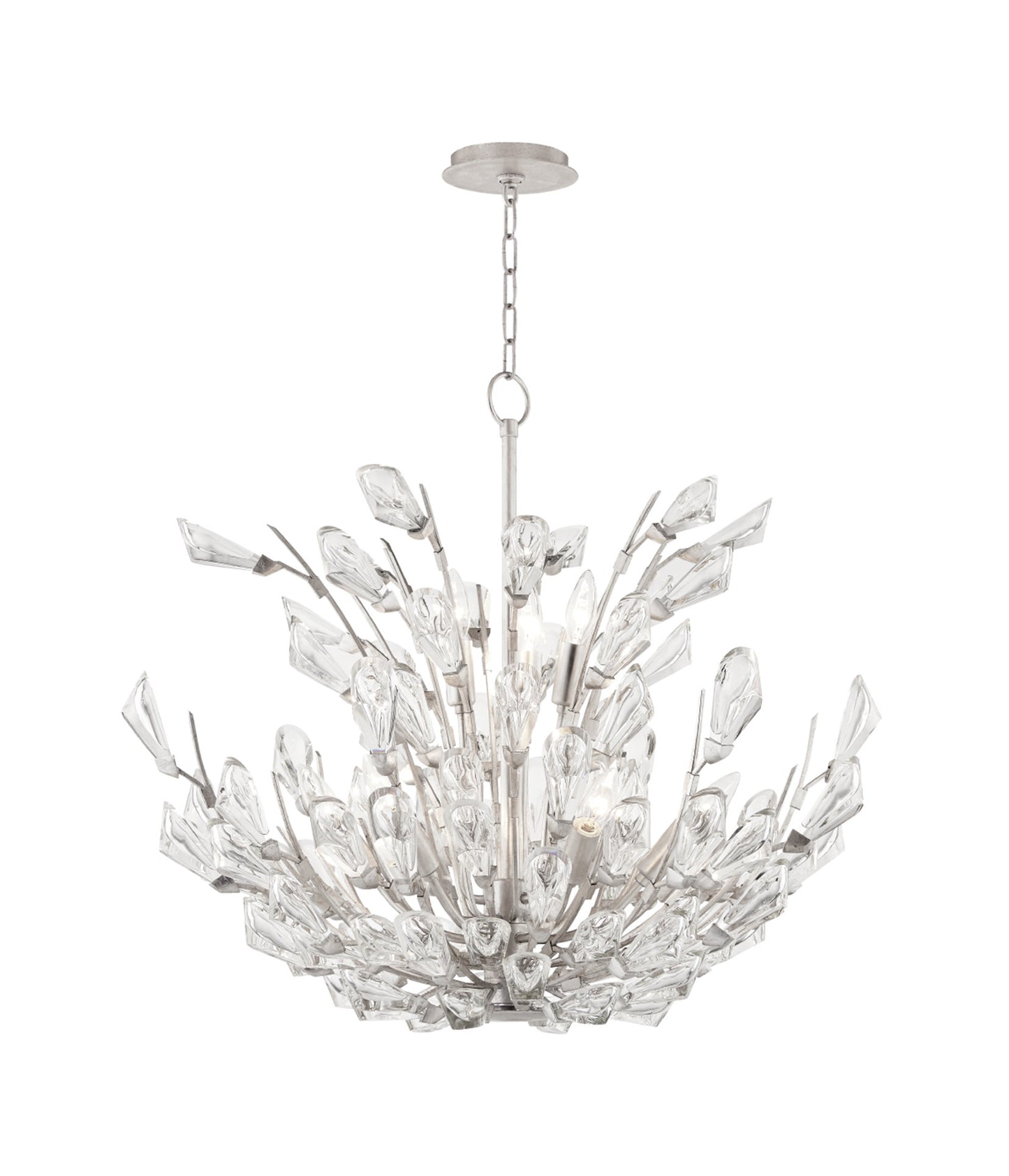 Tulip 9 Light Chandelier, Clear K9 Crystal, SilverBy Hudson Valley Lighting