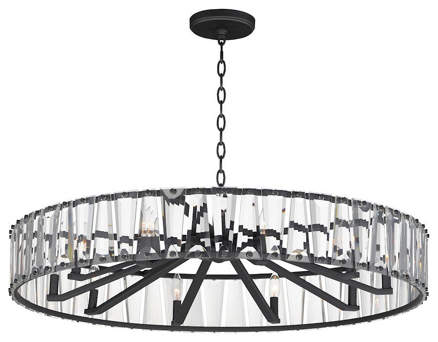 Maxim Lighting Odeon 10-Light Chandelier, Black/Beveled Crystal, 21869BCBKBy Maxim Lighting International