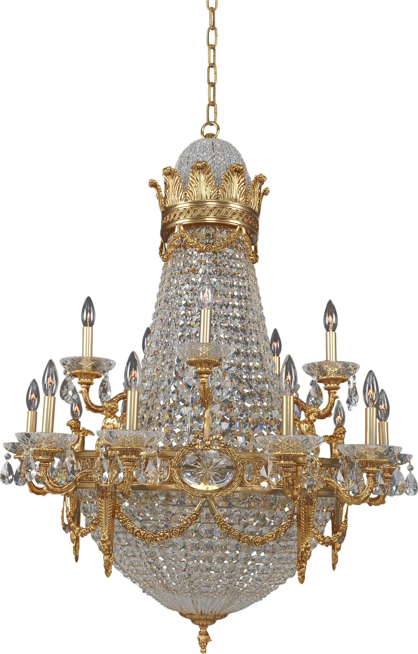 Marseille Chandelier, Antique Brass, SmallBy KALCO LIGHTING