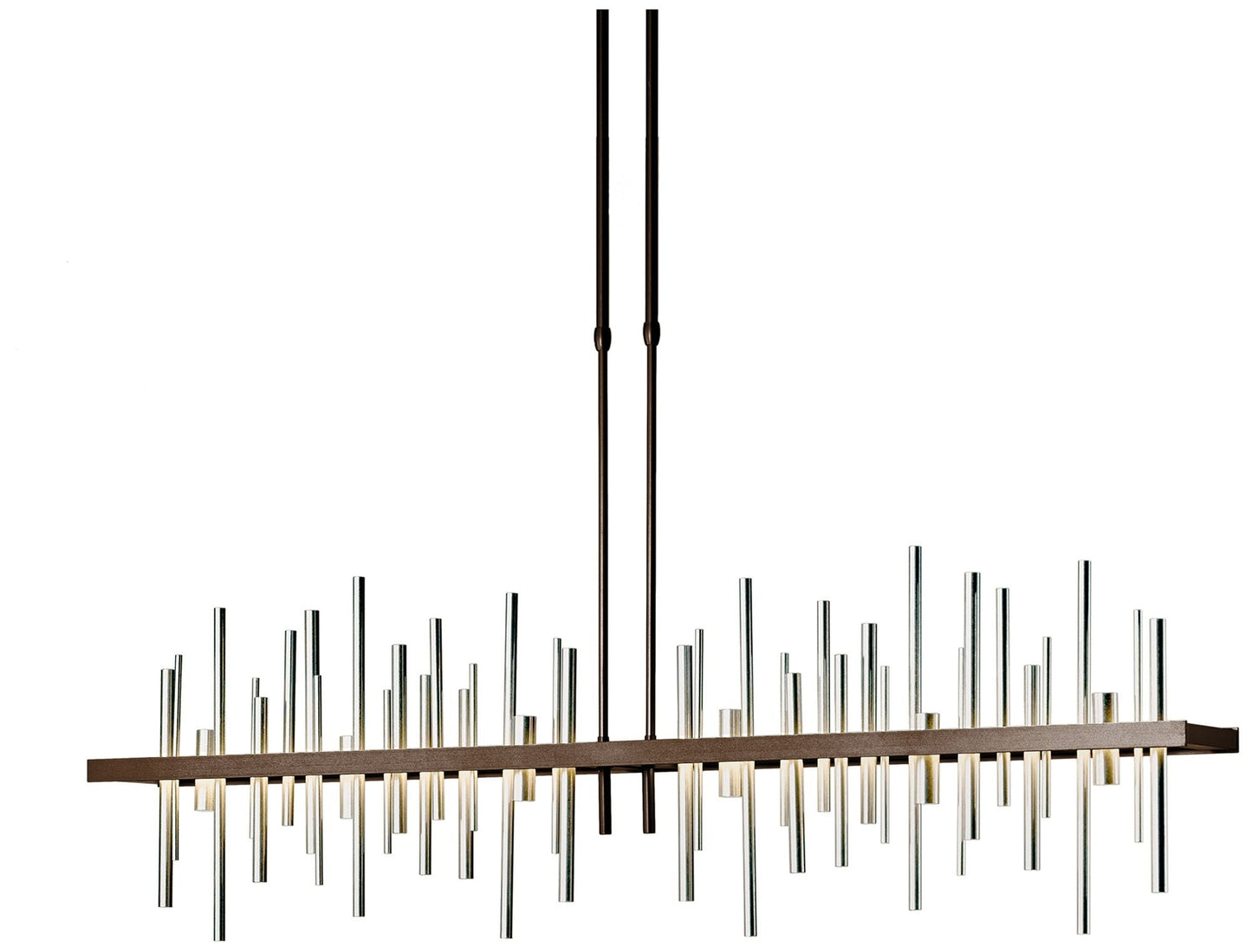 Cityscape 51.9" Wide Large Bronze LED Pendant With Sterling