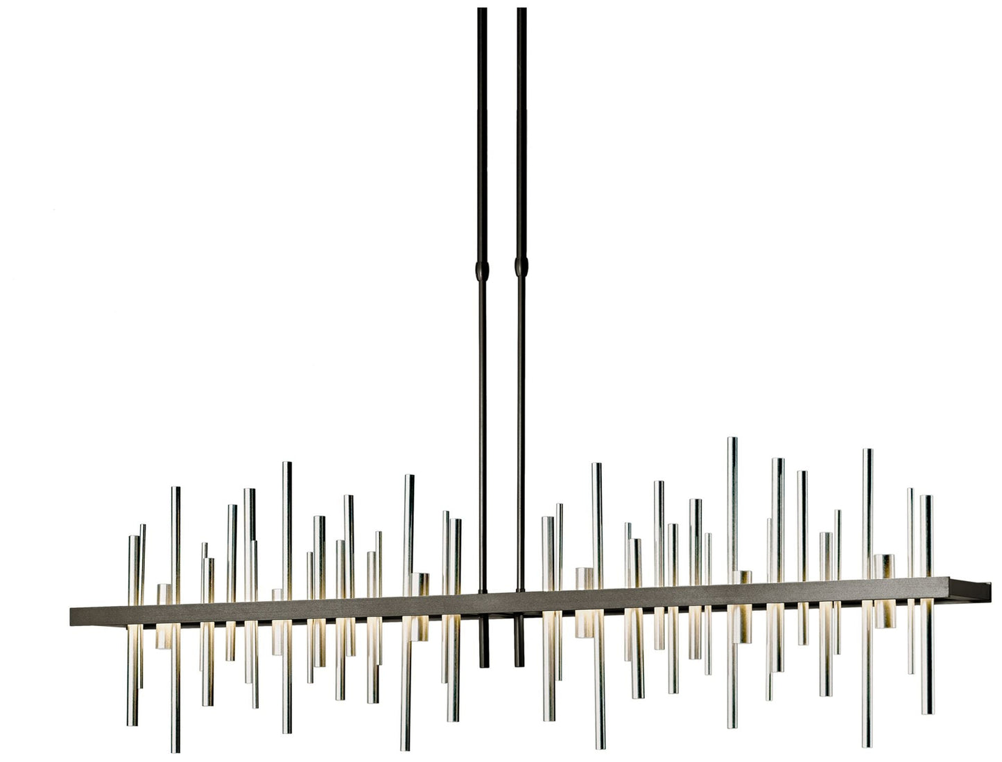 Cityscape 51.9" Wide Large Oil Rubbed Bronze LED Pendant With Sterling