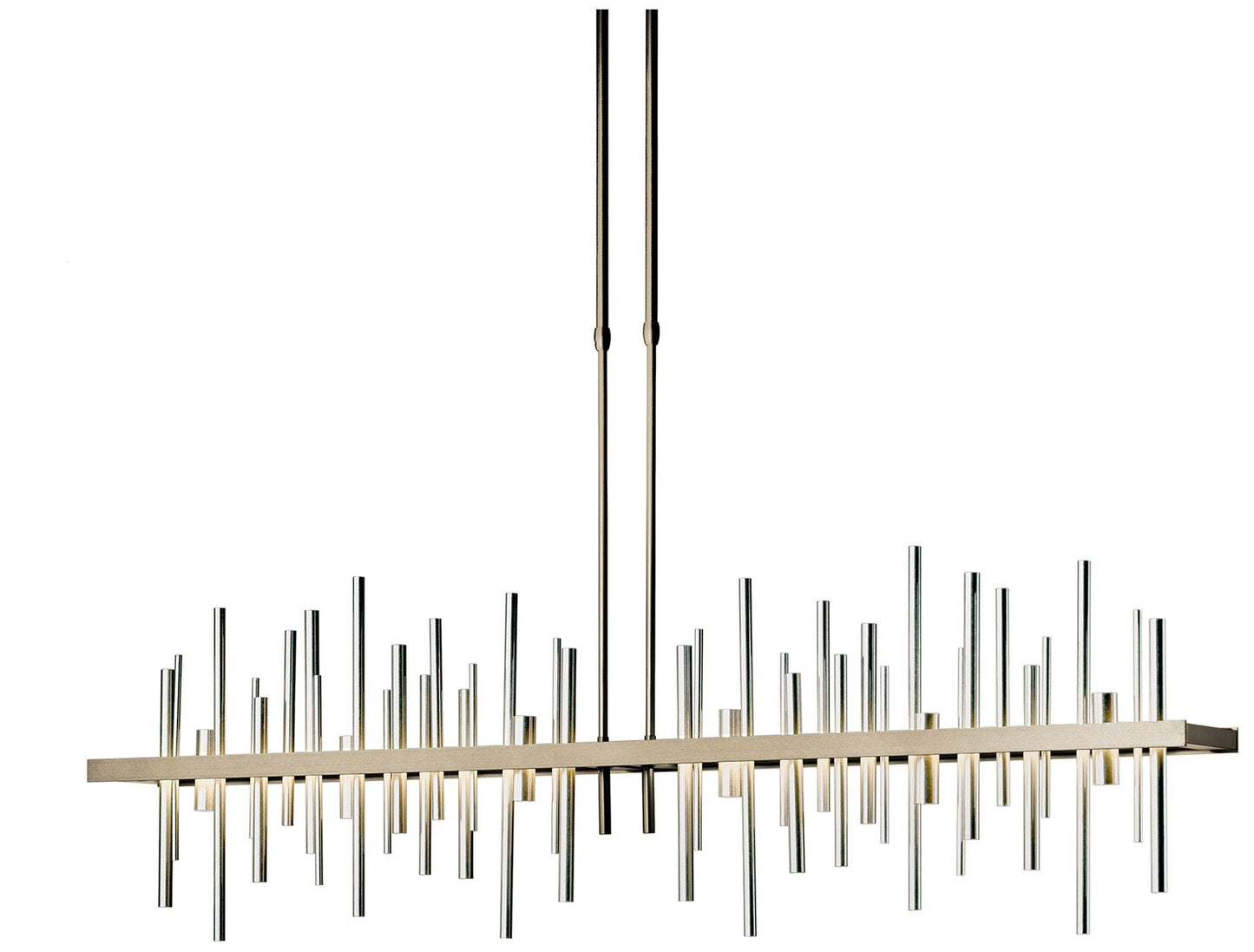 Cityscape 51.9" Wide Large Soft Gold LED Pendant With Sterling