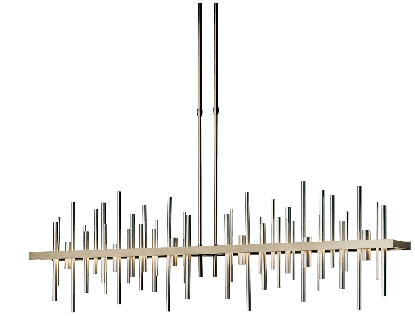 Cityscape 51.9" Wide Large Soft Gold LED Pendant With Vintage Platinum