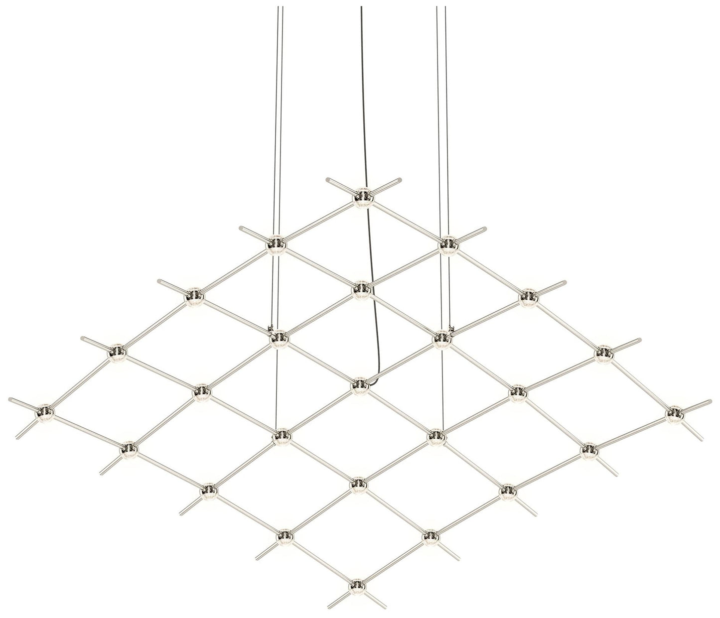 Constellation Aquarius Medius 121.75" Wide Satin Nickel Pendant
