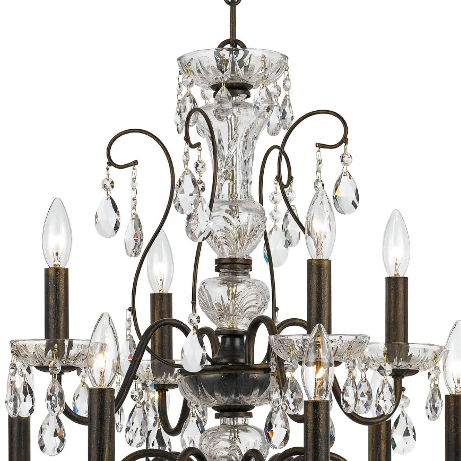 Crystorama Lighting Group Butler 12 Light 29" Wide Crystal Chandelier with Swarovski Strass Crystal Accents