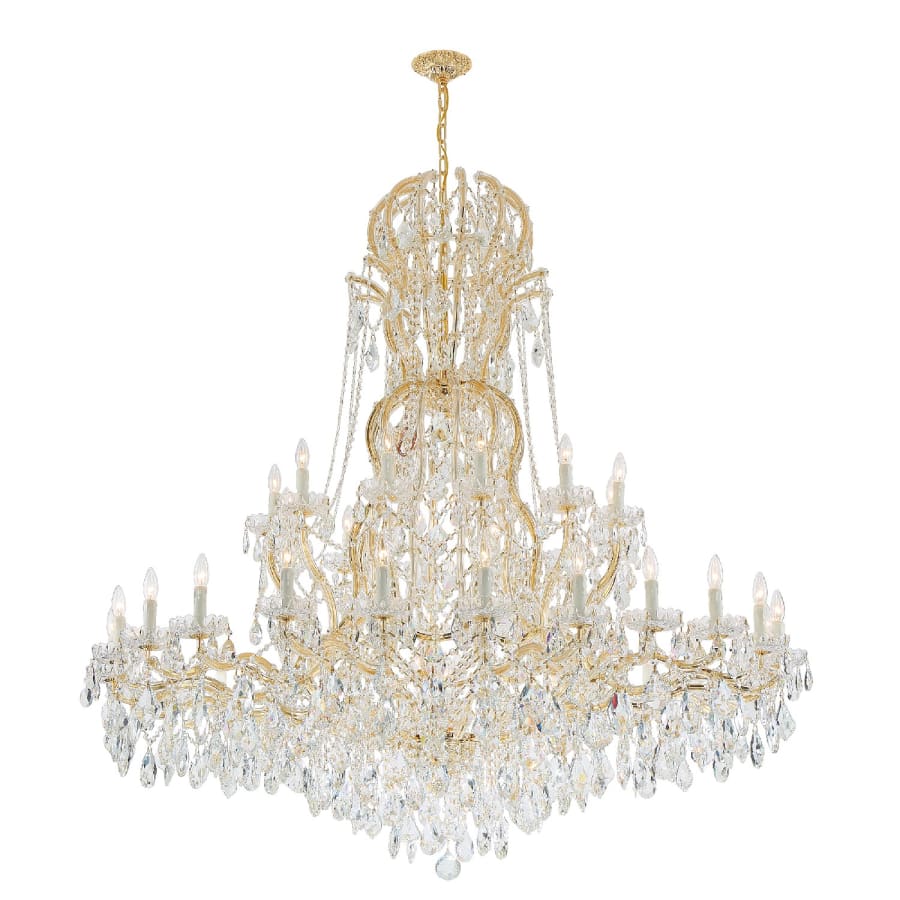 Crystorama Lighting Group Maria Theresa 37 Light 64" Wide Crystal Chandelier with Swarovski Strass Crystal Accents