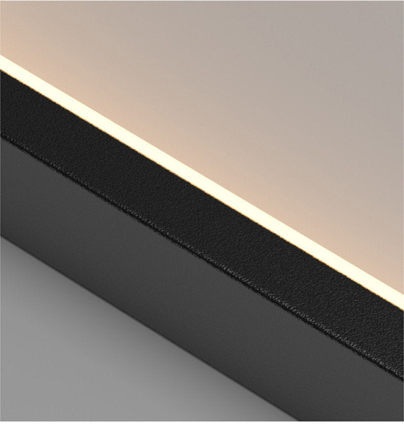 Lavagna | Ultramodern Rectangle Hanging LED Chandelier, Gold, 6 Lights (H157.5"), Cool Light, DimmableBy Miron Demid LLC