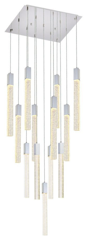 Weston 13 Light Pendant in ChromeBy Elegant Furniture & Lighting
