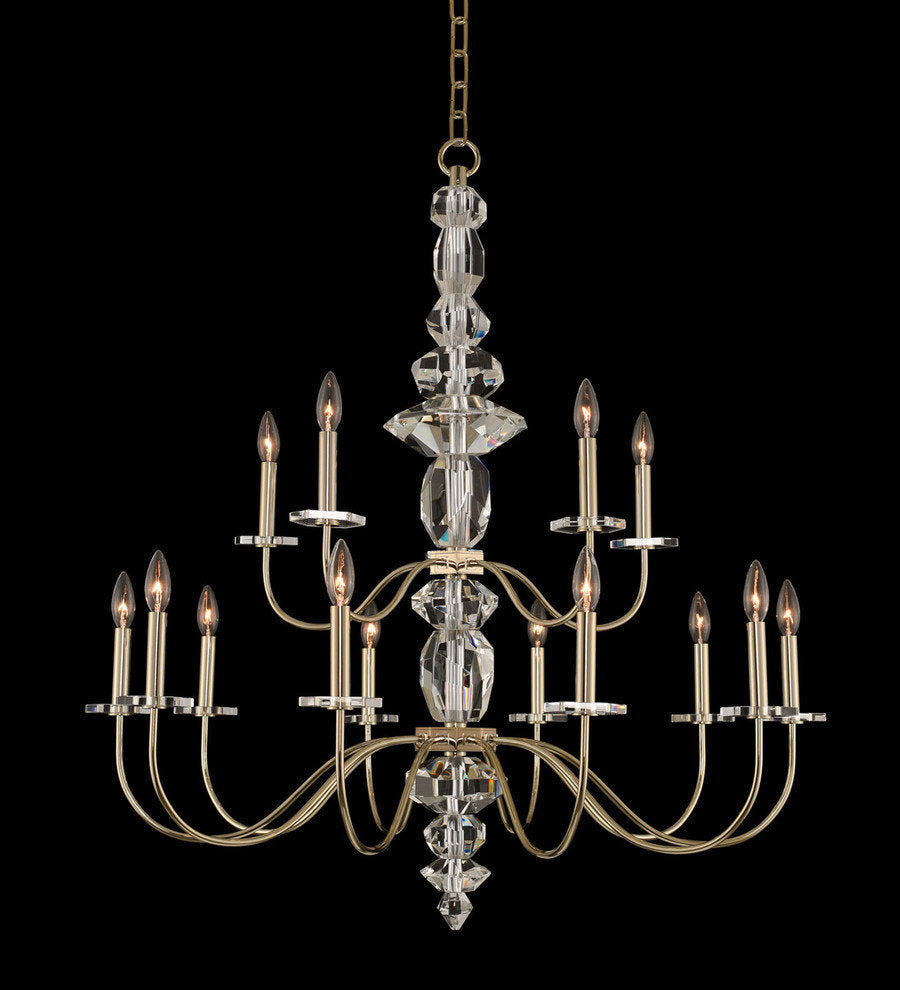 Allegri Crystal, Bolivar 2 Tier ChandelierBy Allegri Crystal by Kalco Lighting