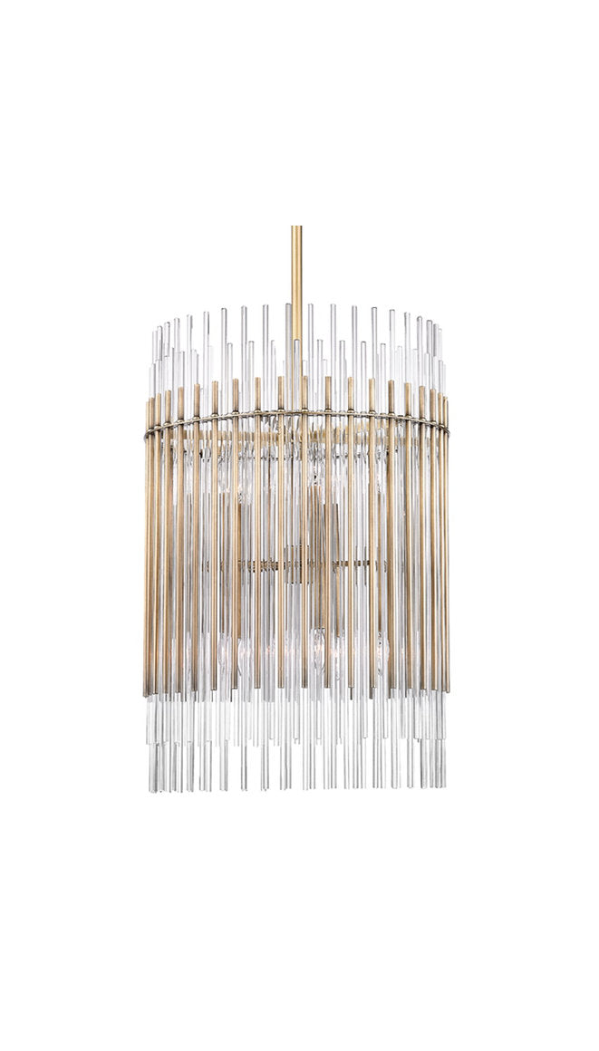 Hudson Valley Wallis 10-LT Pendant 6320-AGB - Aged BrassBy Hudson Valley Lighting
