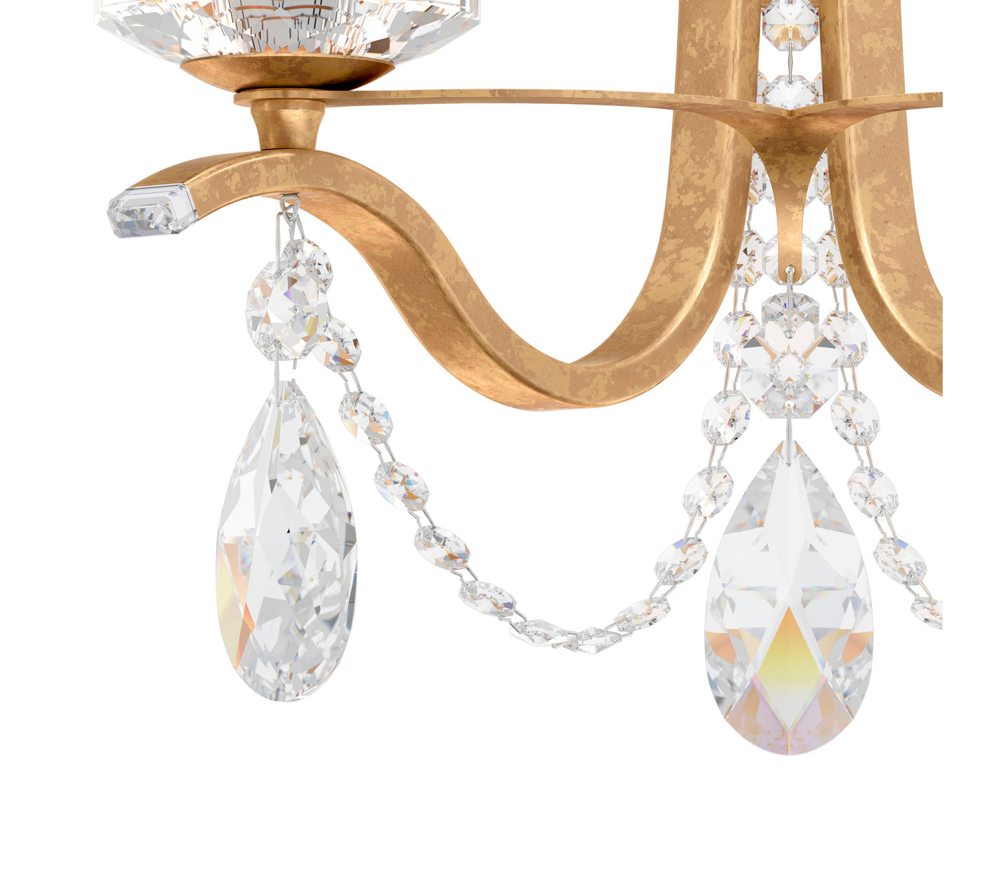 Schonbek Va8332N-26H 2 Light Crystal Sconce, French GoldBy Schonbek