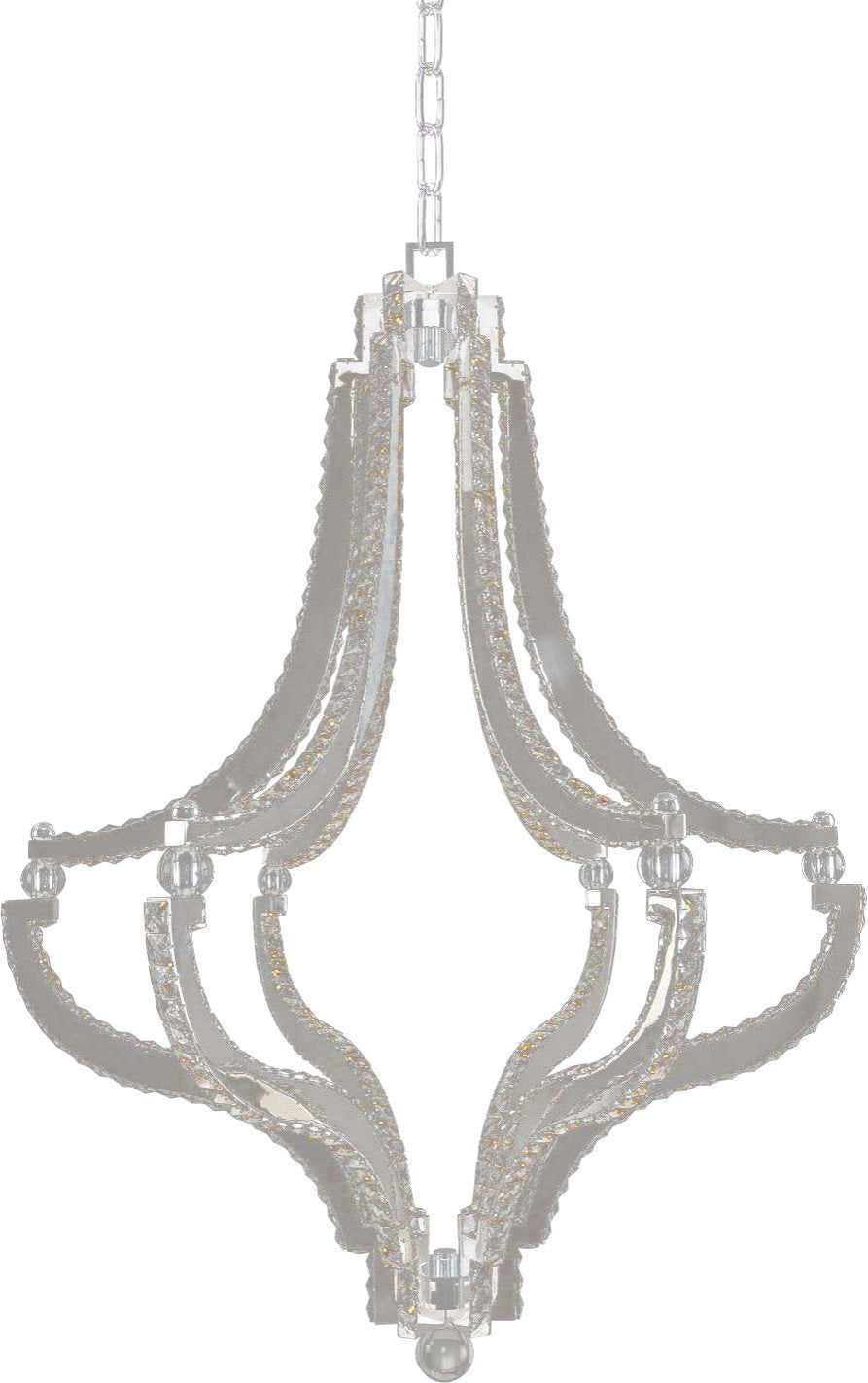 Cambria Led Pendant, Chrome, 21"By KALCO LIGHTING