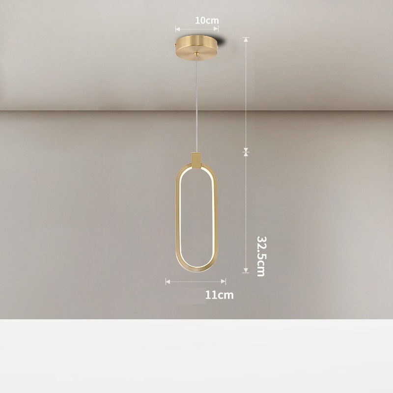 Nordlux AuraLine Wall Lamp �C Slim Nordic Minimalist Chandelier Fully Made of Copper