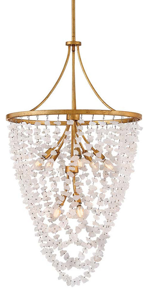 Fredrick Ramond FR41596 Myra 8 Light 24"W Ring Chandelier - Distressed BrassBy Hinkley