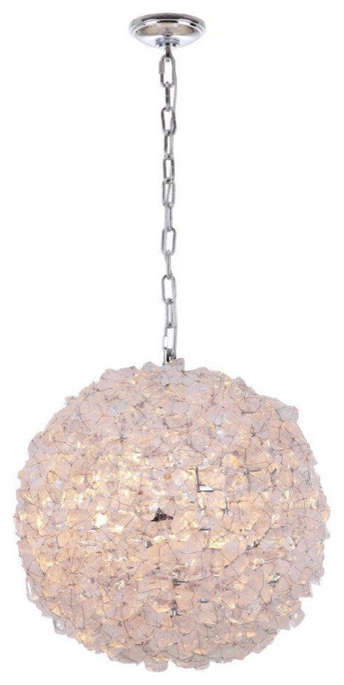Craftmade 48493 Roxx 4 Light 22"W Crystal Pendant - ChromeBy Craftmade