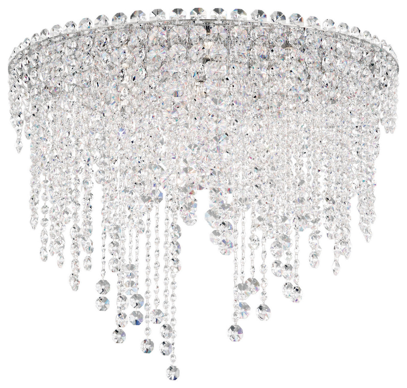 Chantant 6-Light Flush Mount Ceiling Light in Stainless SteelBy Schonbek