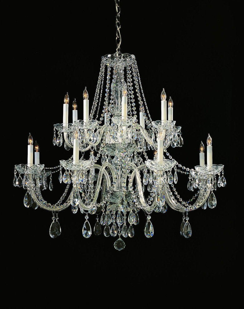 16-Light Chandelier, Polished Chrome, Hand-CutBy Crystorama Lighting