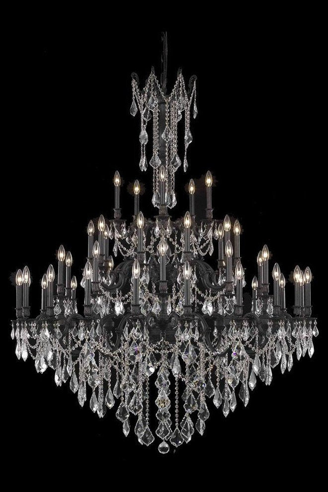 9245 Rosalia Collection Large Hanging Fixture, Royal CutBy Elegant Furniture & Lighting