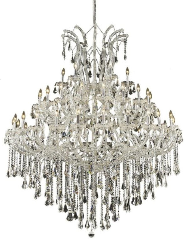 Elegant Lighting 2801G60/RC Maria Theresa 49 Light 60"W Crystal - ChromeBy Elegant Furniture & Lighting