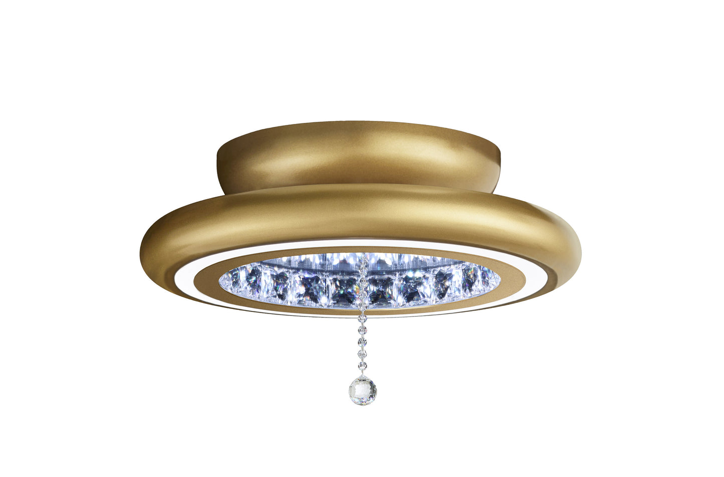 Schonbek Mfc120N-Gd1S 1 Light Crystal Semi-Flush, Glimmer GoldBy Schonbek