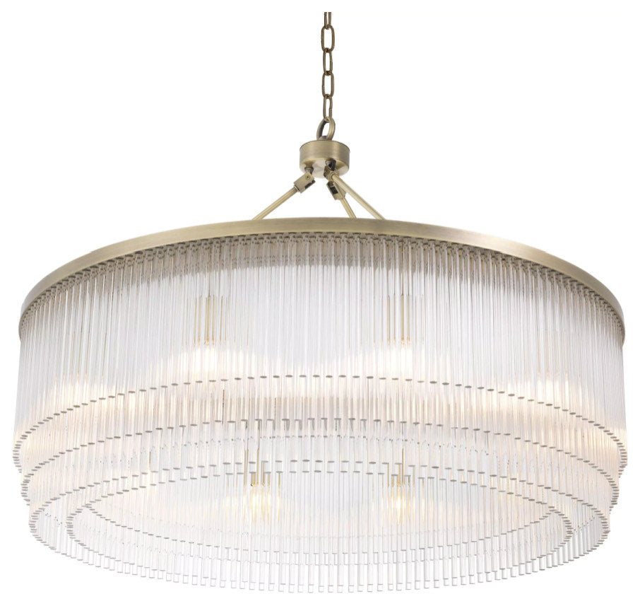 Glass Rods Contemporary Chandelier | Eichholtz Hector, LargeBy OROA - Furniture