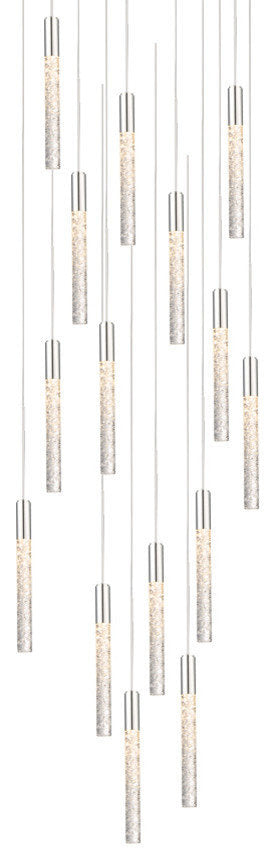 LED Chandelier, Polished Nickel With Crystalized ArtBy Modern Forms