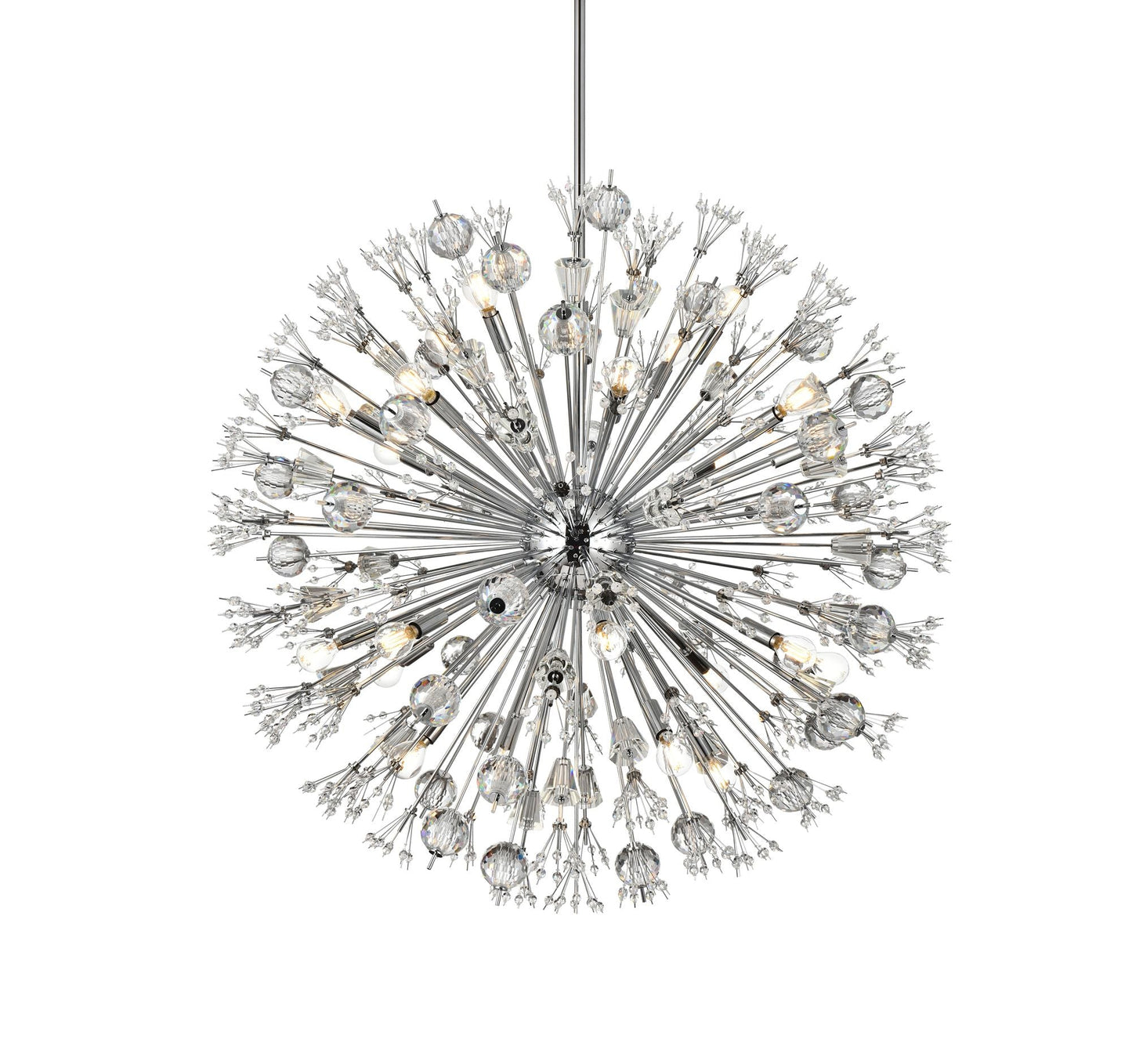 Elegant Lighting Vera 38" Crystal Starburst Round Pendant