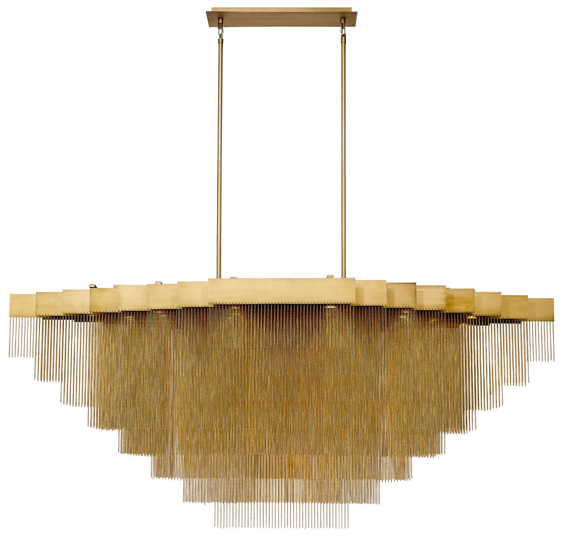 fase Bloomfield 31 In. x 28.50 In. Integrated LED Chandelier in Gold
