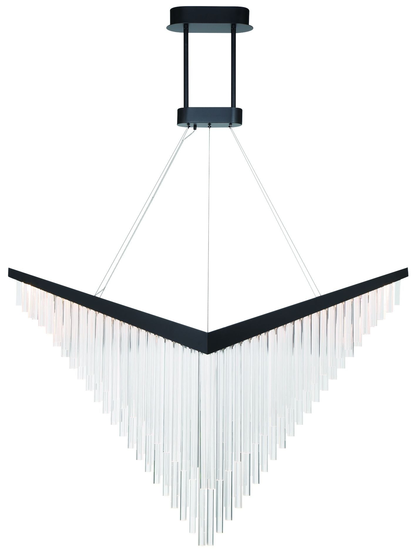 fase Vivien 60" LED Chandelier Black