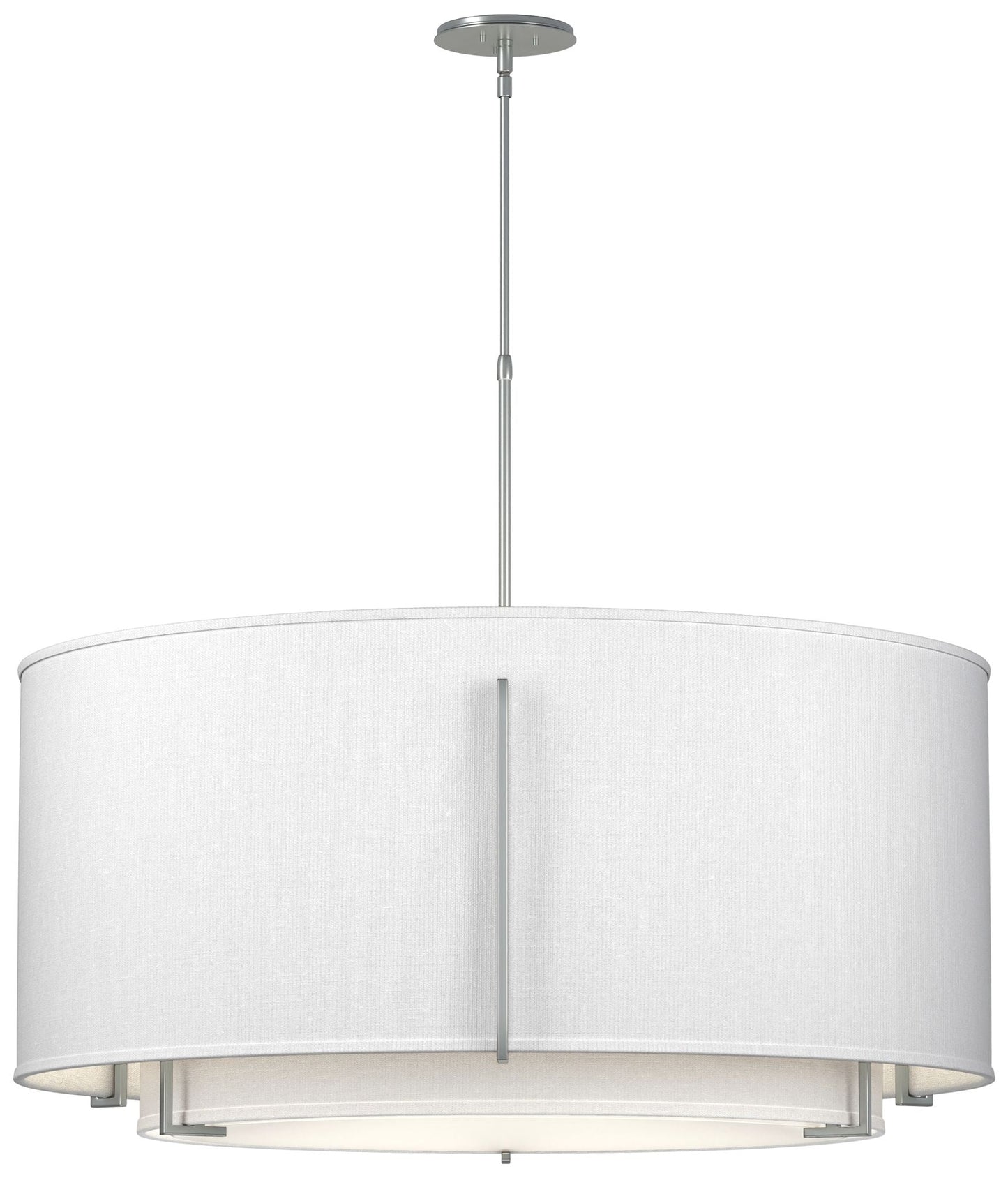 Exos 31.3"W Large Double Shade Pendant w/ Anna & Anna Shade