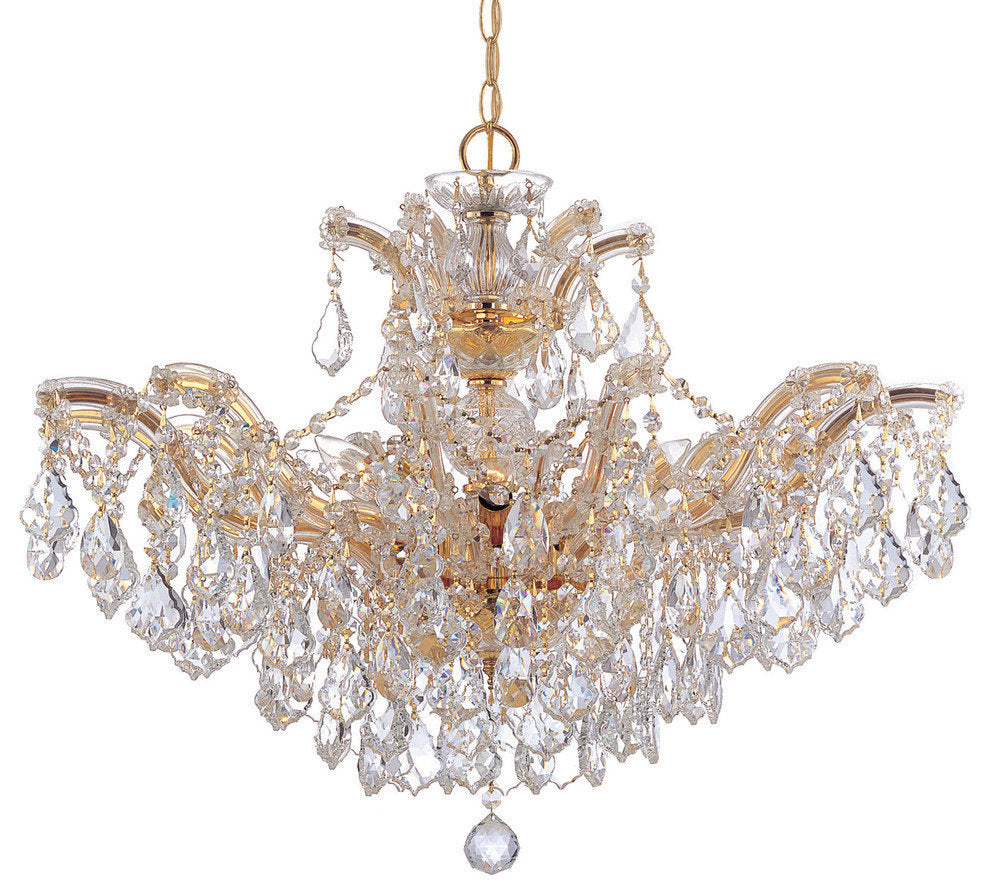 Maria Theresa 6 Light Spectra Crystal Gold ChandelierBy Crystorama Lighting