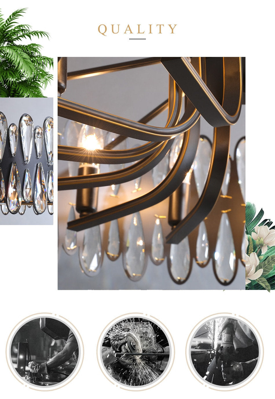 Napoli Crystal Drum Chandelier, Diameter 40"By MORSALE