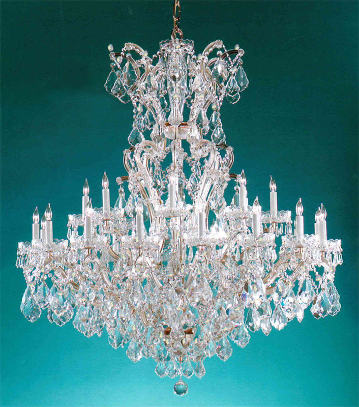 Maria Theresa 25 Light Clear Crystal Gold ChandelierBy Crystorama Lighting