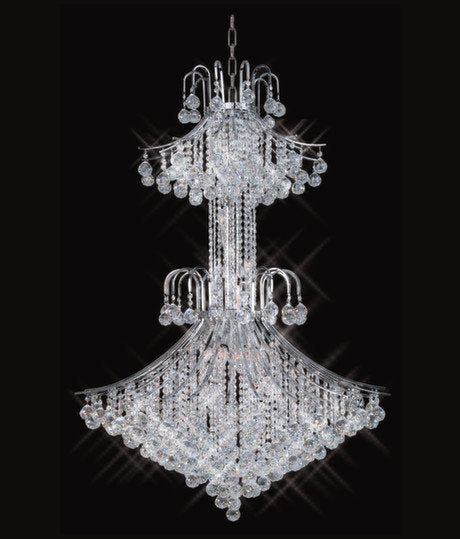 Artistry Lighting Toureg Collection Crystal Chandelier 37x53, ChromeBy Artistry Lighting