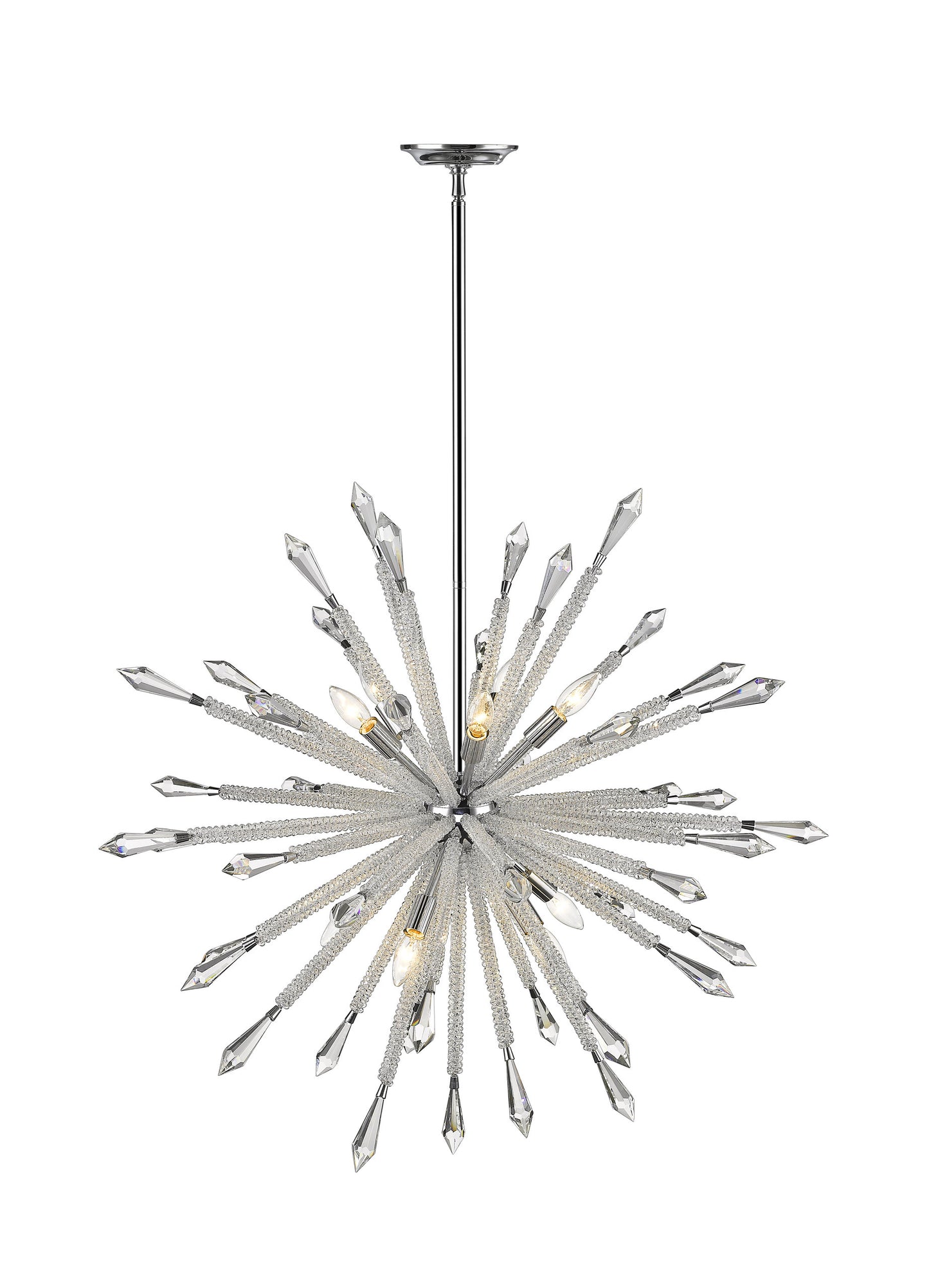 Soleia Collection 10 Light Chandelier in Chrome FinishBy Z-LIte