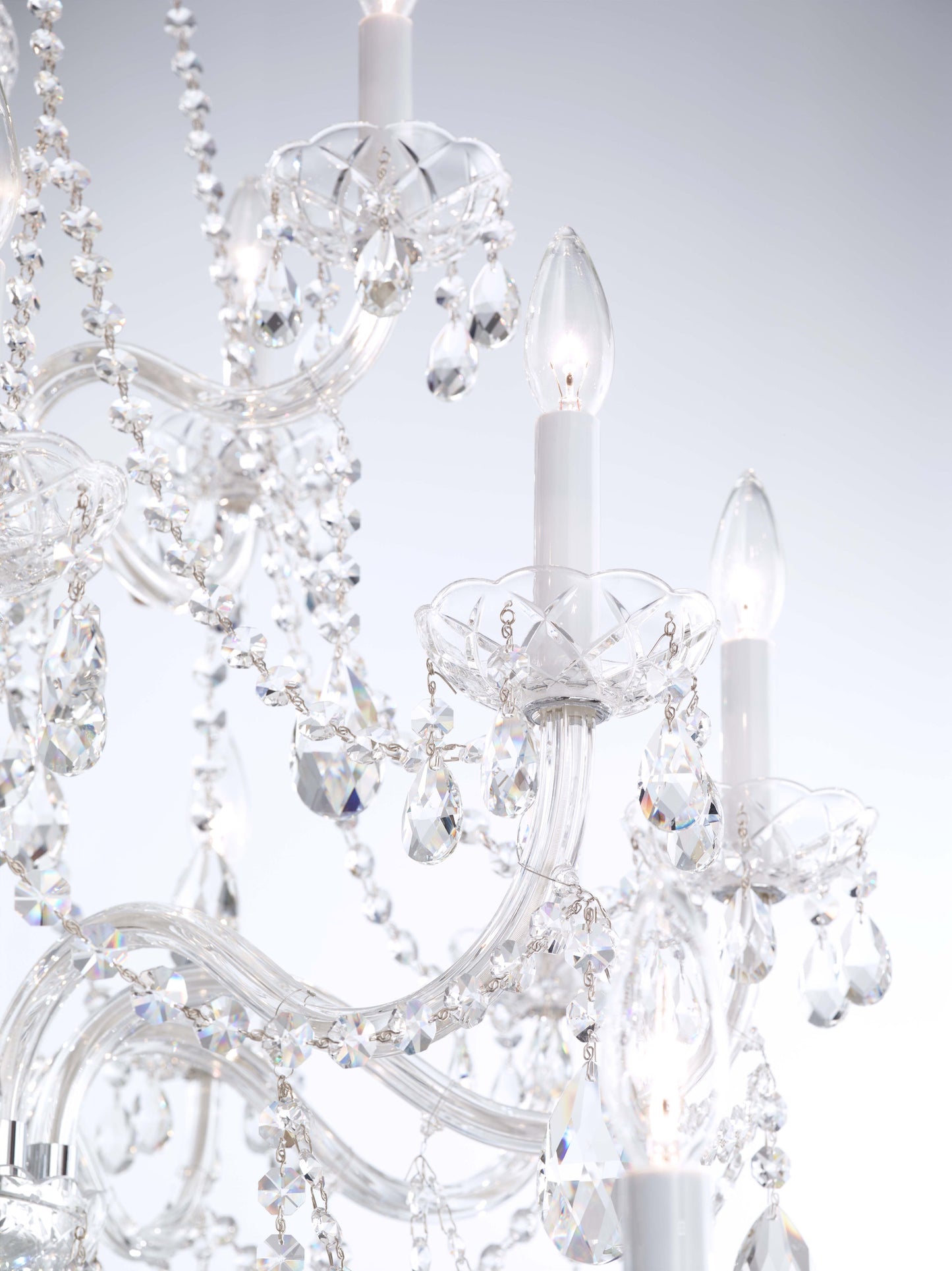 Arlington 25-Light Chandelier in Silver With Clear Heritage CrystalBy Schonbek