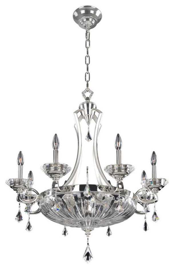Allegri Crystal, Orrechini 33" Round Chandelier 12 LightBy Allegri Crystal by Kalco Lighting