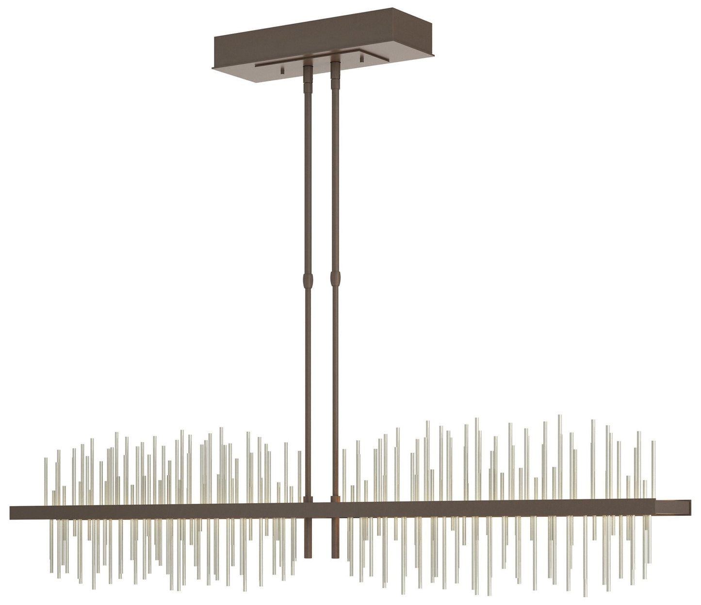 Gossamer 51.9" Wide Large Bronze And Sterlings LED Pendant