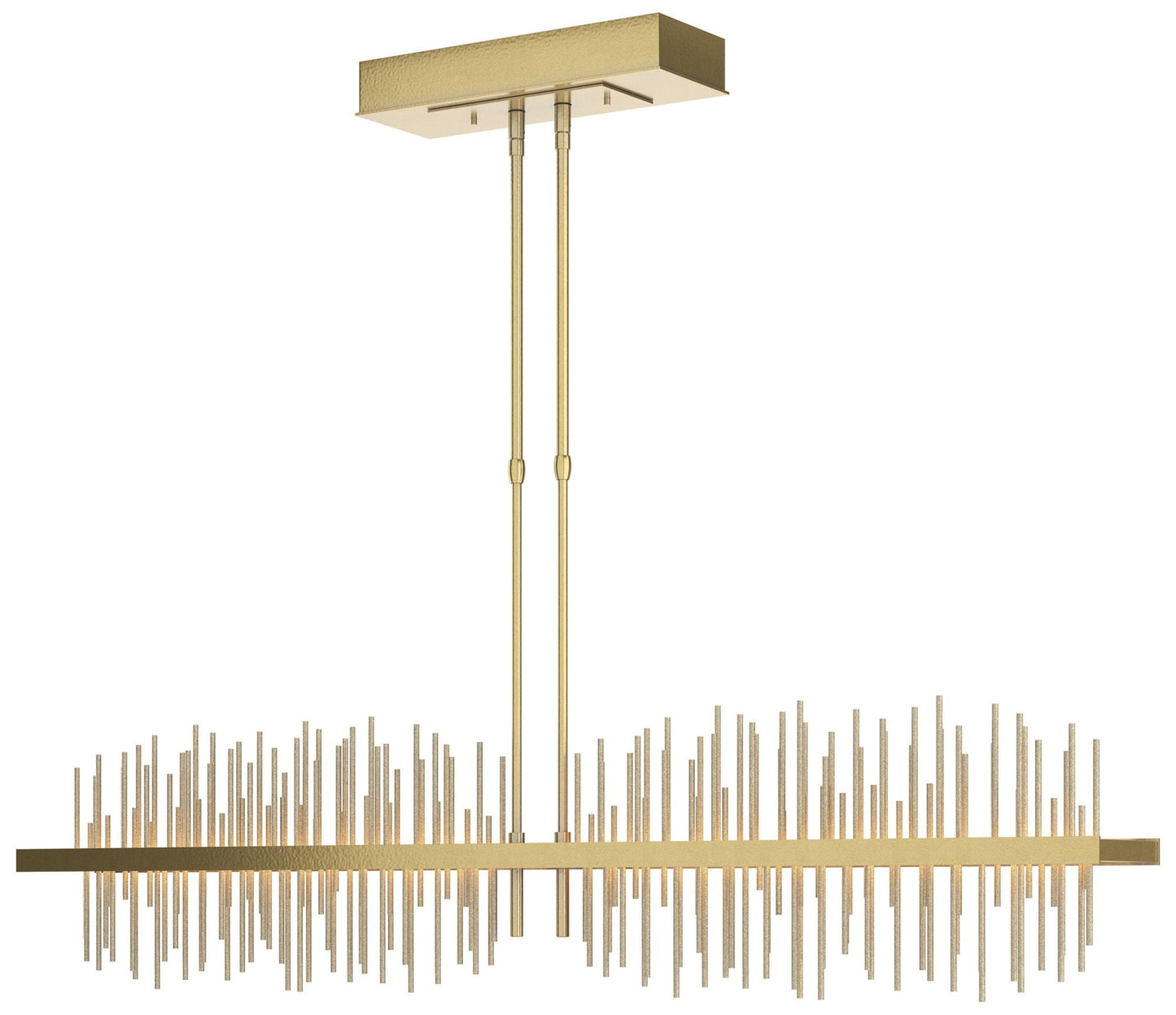 Gossamer 51.9" Wide Large Modern Brass And Soft Golds LED Pendant